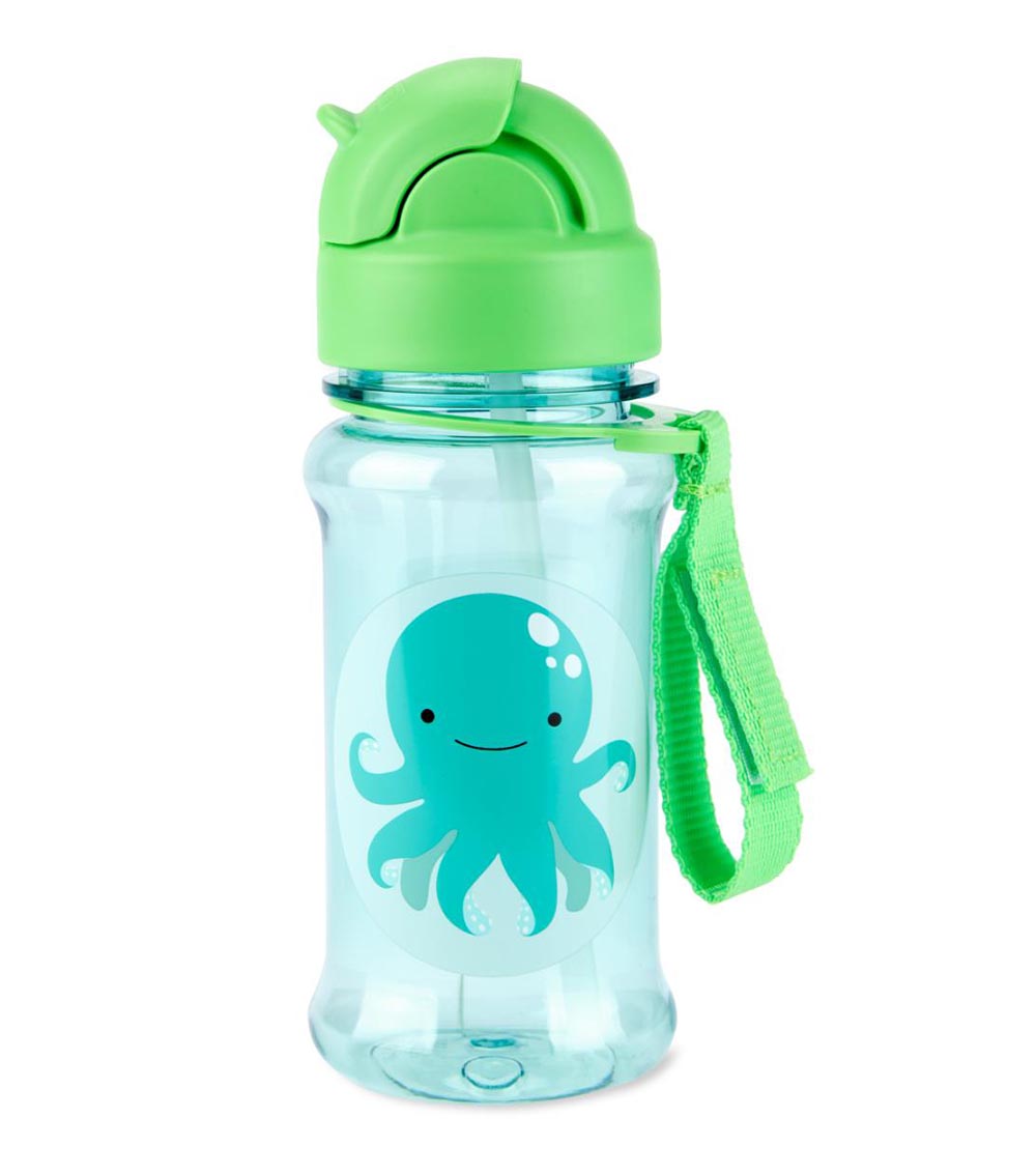 SKIP HOP Zoo Tritan Renew Straw Bottle - Octopus