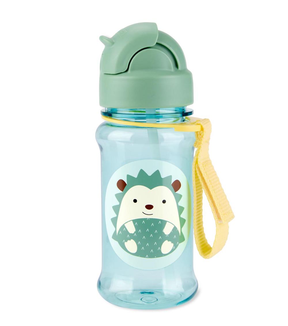 SKIP HOP Zoo Tritan Renew Straw Bottle - Hedgehog