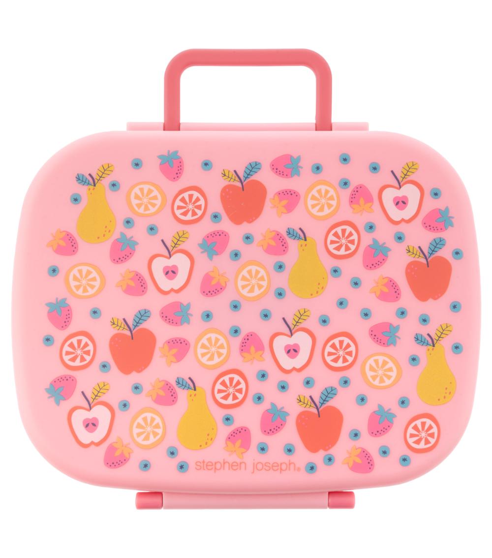 STEPHEN JOSEPH Bento Box - Fruit (700 ml), Removable Tray (3 Years+)