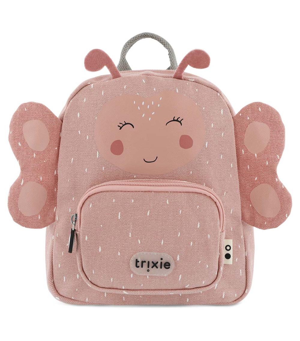 TRIXIE Mrs. Butterfly Regular Kids Backpack - Adjustable Straps, Carry Handle, Zipper Closure (3Years+)