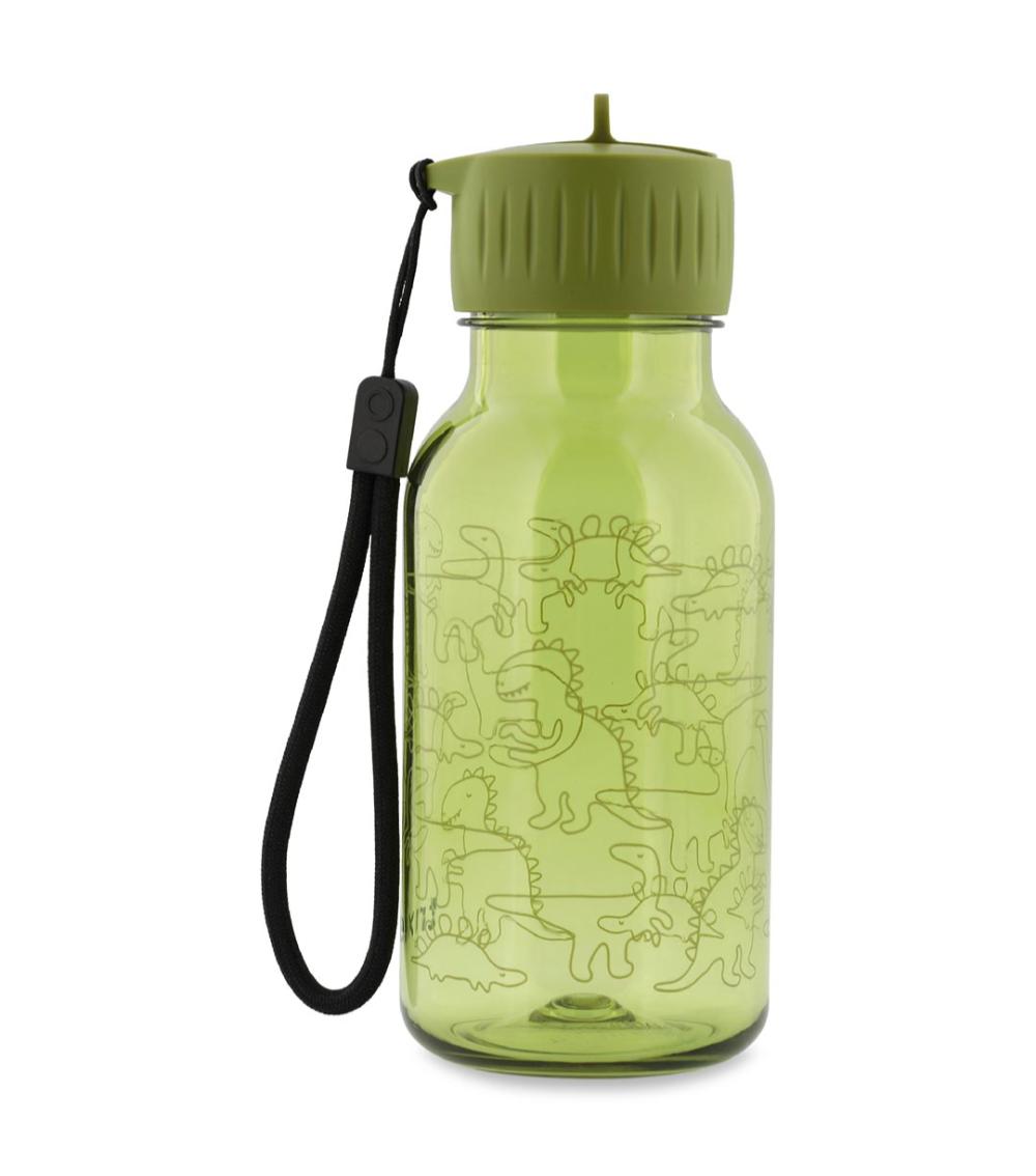 TRIXIE Daring Dino Tritan Water Bottle - 350ml, Lightweight, Dishwasher Safe, Leakproof (3 Years+)