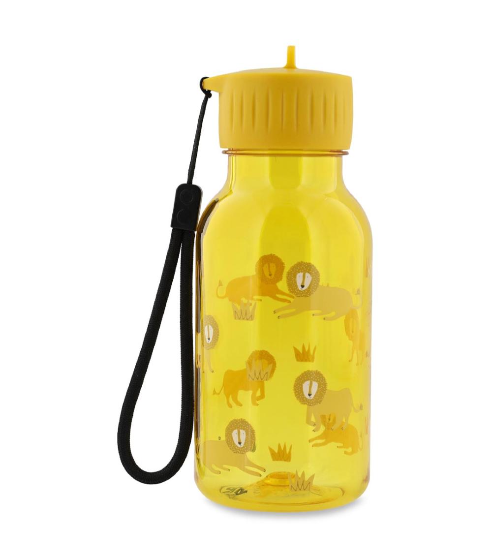 TRIXIE Lively Lion Tritan Water Bottle - 350ml, Lightweight, Dishwasher Safe, Leakproof (3 Years+)