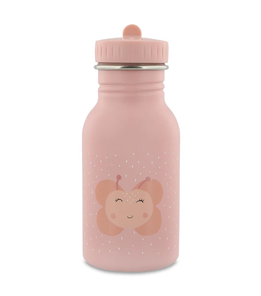 TRIXIE Mrs. Butterfly Water Bottle - 350ml, Lightweight, Dishwasher Safe, Leakproof (3 Years+)