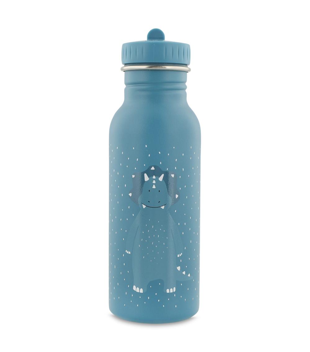 TRIXIE Mr. Triceratops  Water Bottle - 500ml, Lightweight, Dishwasher Safe, Leakproof (3 Years+)
