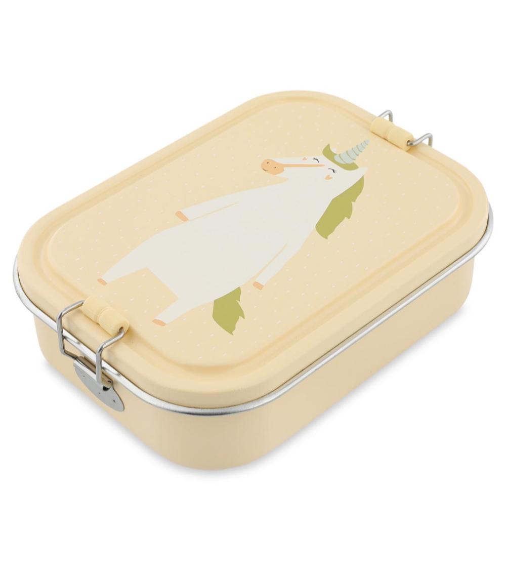 TRIXIE Mrs. Unicorn Large Stainless Steel Lunch Box - Durable, Buckles with Silicone (3 Years+)