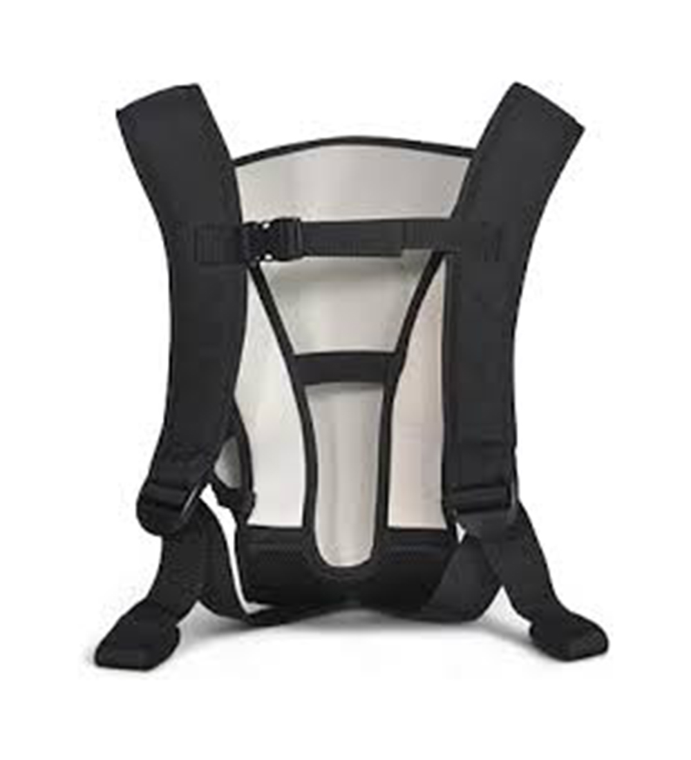 KIKKABOO Myra Mesh Carrier, Black, Adjustable Straps (3 Months+)