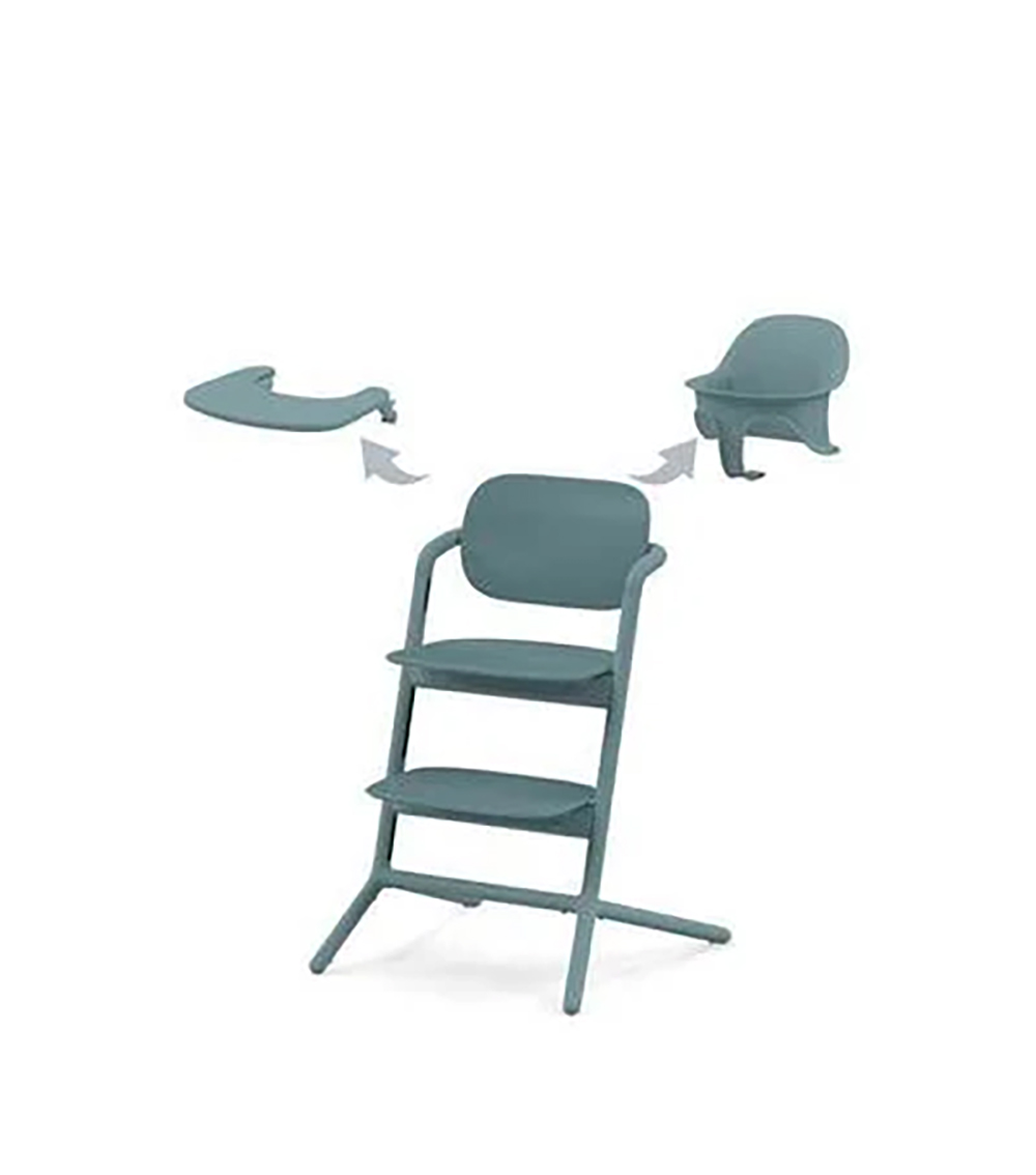 CYBEX Lemo 3 in1 High Chair, Blue, Adjustable Seat (6 months+)