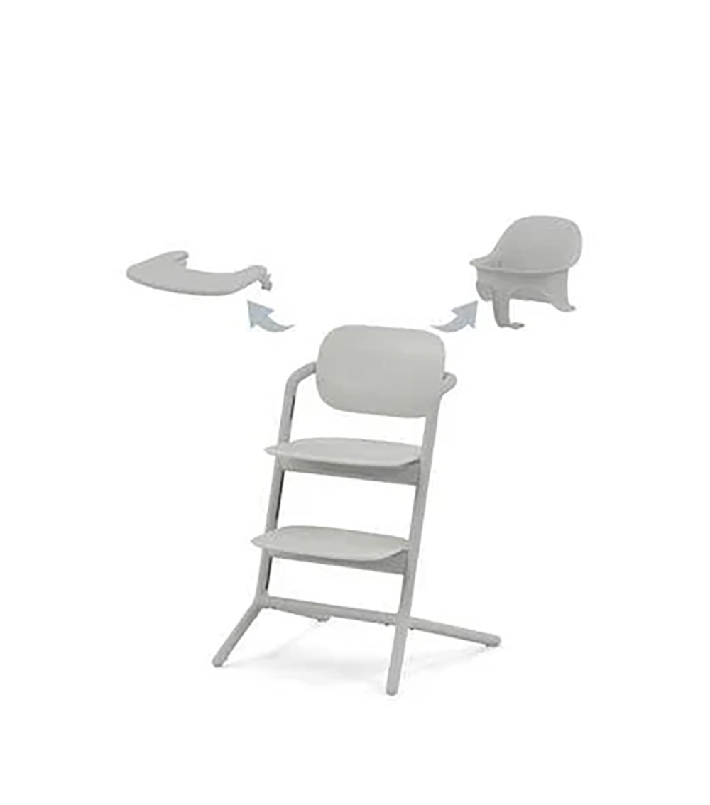 CYBEX Lemo 3 in1 High Chair, Grey, Adjustable Seat (6 months+)
