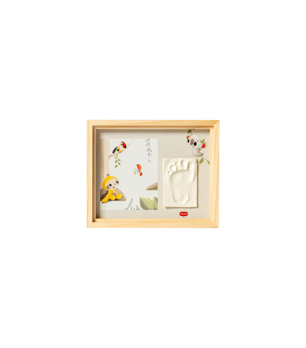 TINY LOVE Simple Wooden Frame, White, Double Sided Sticker (0+ Months)