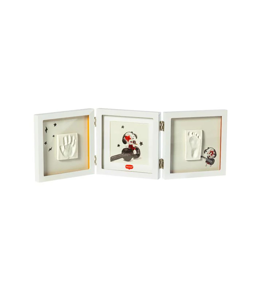 TINY LOVE Double Frame Wooden, White, Two Double Sided Stickers (0+ Months)