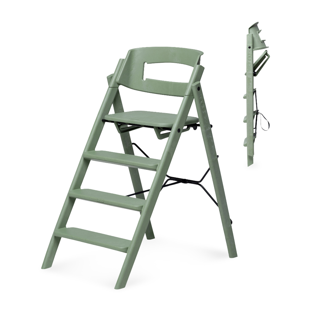 KAOS Klapp Highchair Recycled - Adjustable, Mineral Green (0+ months)