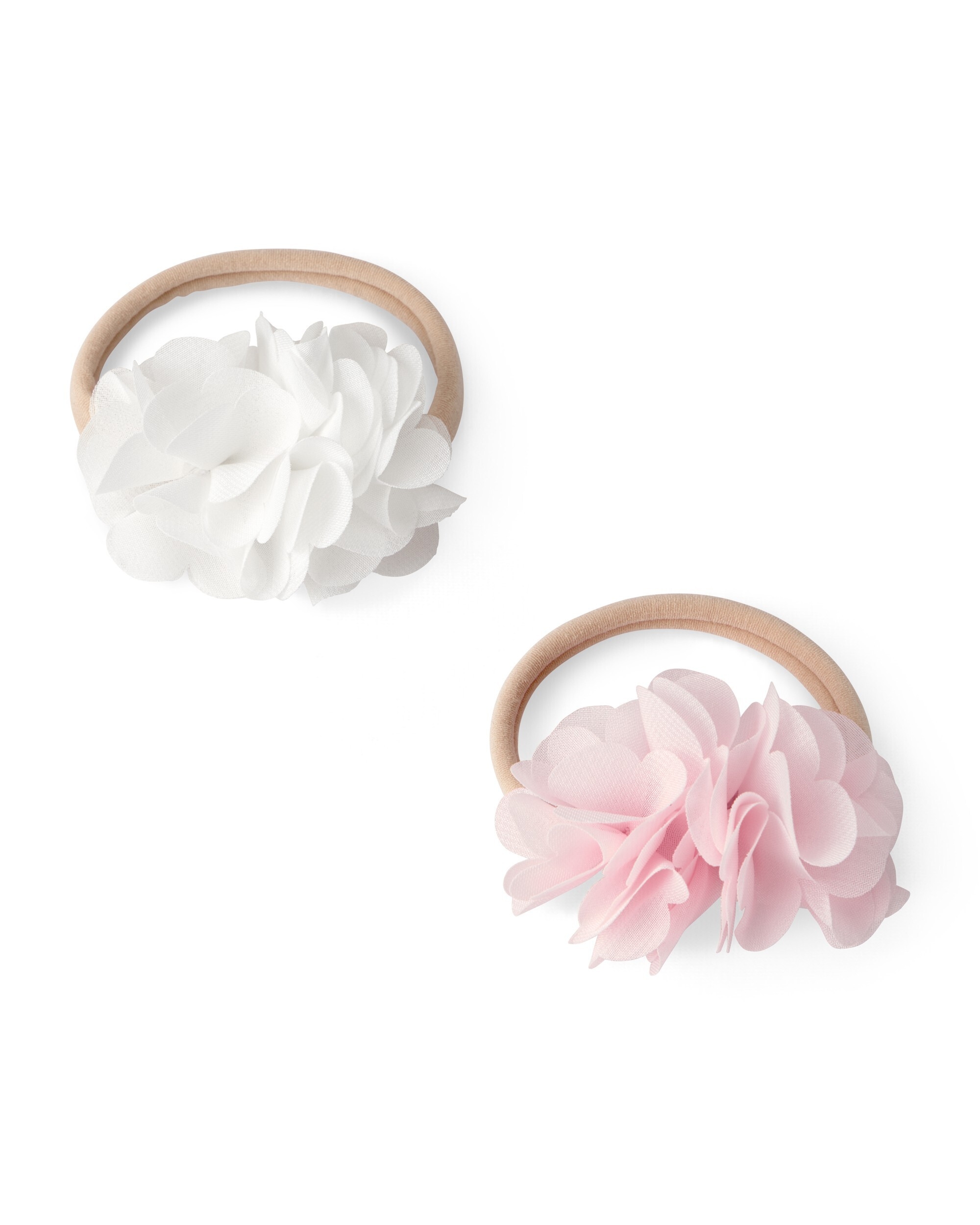 OSHKOSH Baby Girls 2 Pack Plume Headwraps, Multicolor