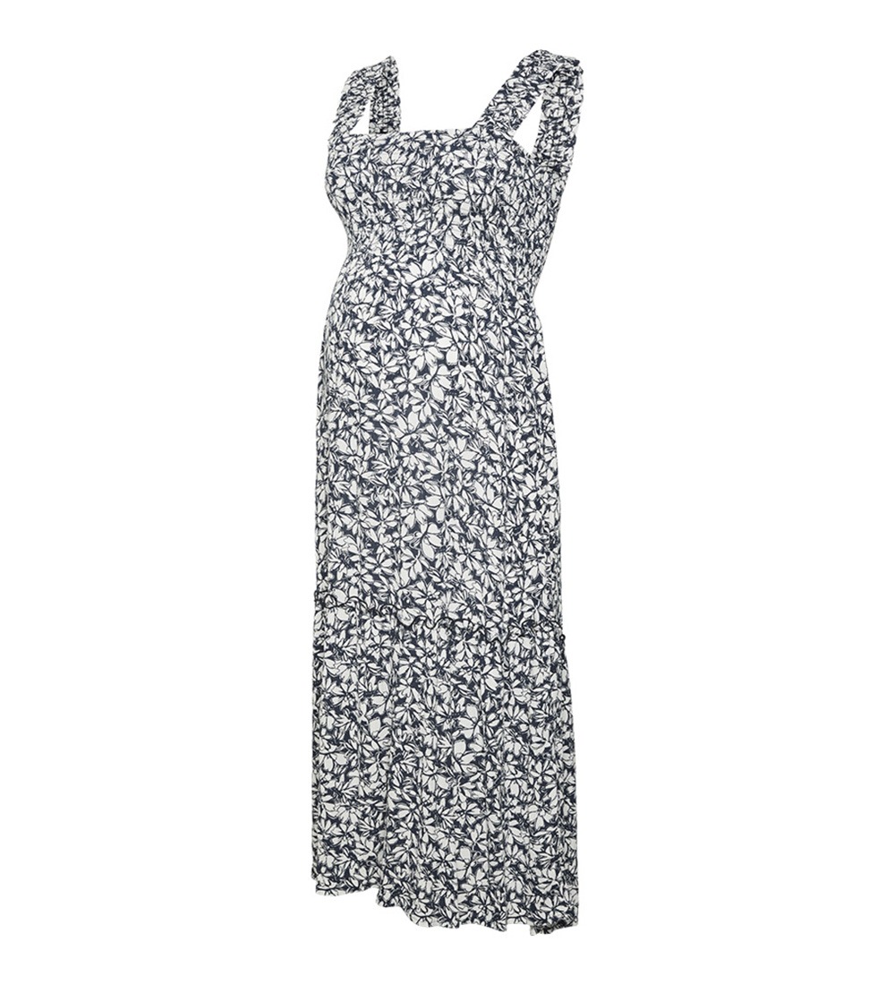 MAMALICIOUS All-Over Floral Print Calf-Length Dress