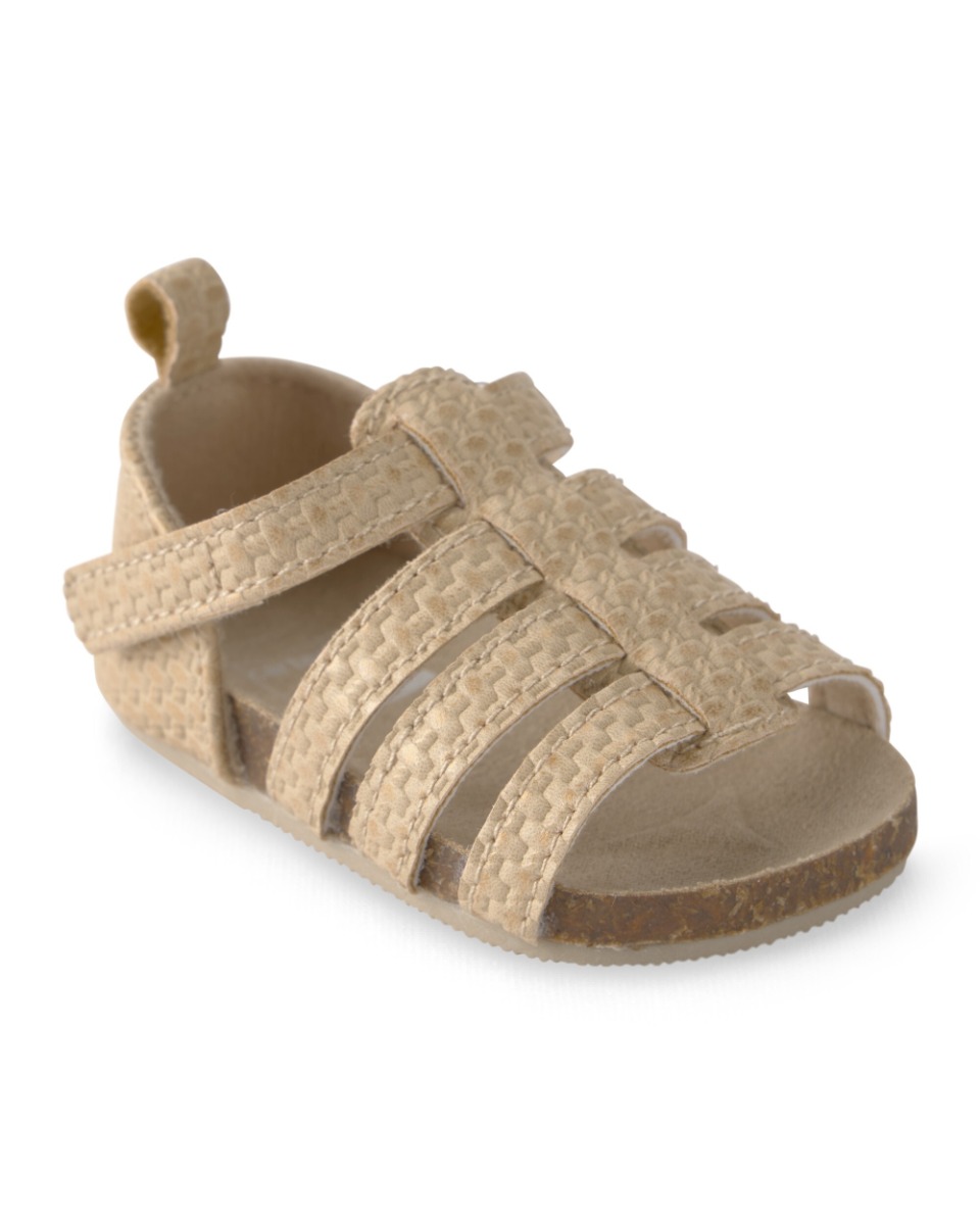 Carter's Baby Girls Textured Sandal Shoes, Brown